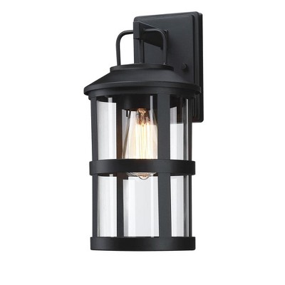 Industrial Matte Black Metal Wall Sconce (2-Pack)