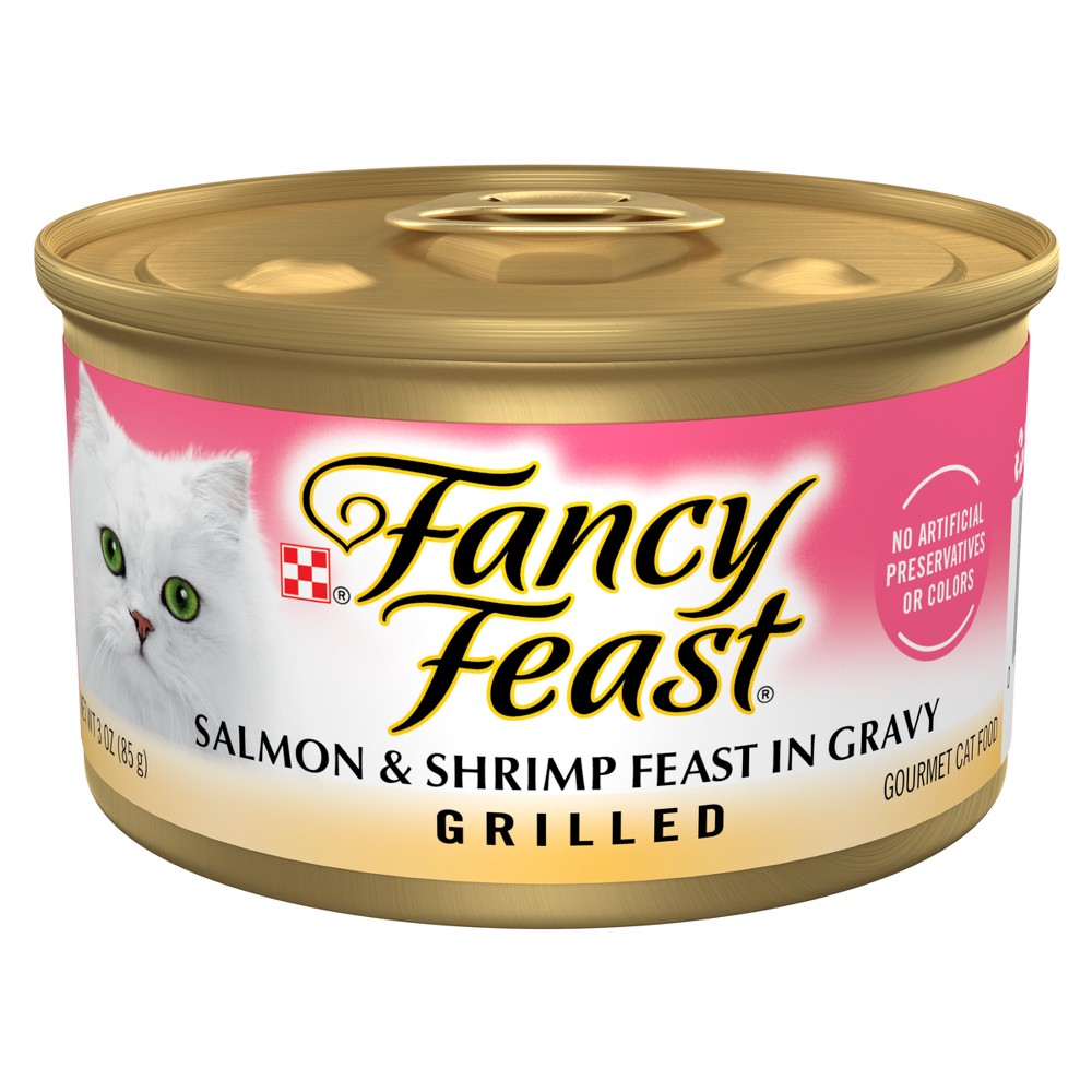 UPC 050000102068 product image for Purina Fancy Feast Grilled Fish, Salmon and Shrimp Flavor Gravy Wet Cat Food - 3 | upcitemdb.com