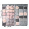 1pc Panty Underwear Storage Bag, Hanging Bag, Wall Hanging Double Sided Hanging Bra Bag - 3 of 3