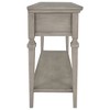 YOOCOZZ Solid Wood Easy Assembly Classic Retro Console Table with Open Style Bottom Shelf and Three Top Drawers - 4 of 4