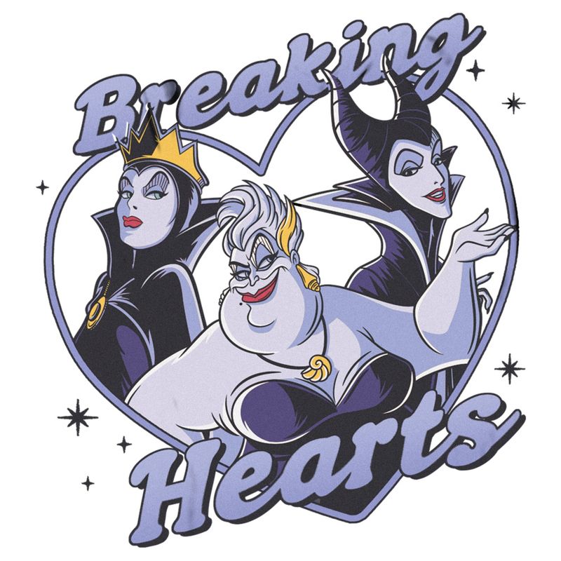 Men's Disney Villains Valentine's Day Breaking Hearts T-Shirt, 2 of 6