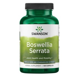 Swanson Herbal Supplements Whole Herb & Standardized Extract Boswellia Serrata Capsule 120ct - 1 of 3