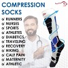 Bison Life Over The Calf Graduated Compression Socks for Women & Men, Anti-fatigue (15-20 mm/Hg),  5 Pairs - 4 of 4