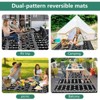 Outdoor Rug Reversible Rug, Waterproof Outdoor Plastic Straw Rug, Large Floor Mat for Camping RV Patio Backyard RV Beach Picnic - 4 of 4