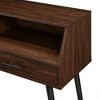 Modern 2 Drawer Angled Console Table - Saracina Home - image 3 of 4