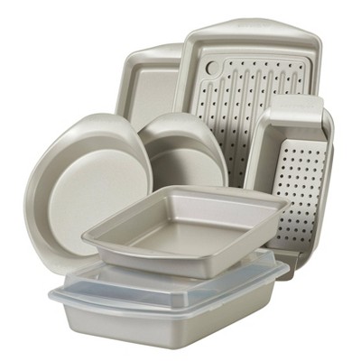 Farberware 10pc Nonstick Bakeware Set Gray : Target