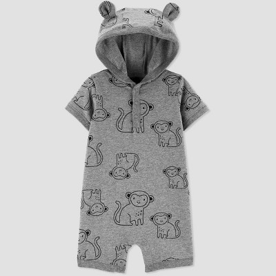 hooded romper baby boy