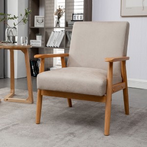 NicBex Accent Chair 25.38'' Wide Classic Wood Frame Arm Chair Lounge Chair Modern Reading Chair Comfy Chair for Living Room - 1 of 4