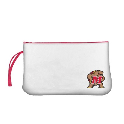 NCAA Maryland Terrapins Clear Zip Closure Wristlet