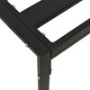 vidaXL Garden Coffee Table Black Powder-coated steel Small Durable - 4 of 4