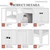 ChicFurnit Bathroom Vanities 30" Modern Sleek for Bathroom Vanity Elegant Ceramic Sink with Open Style Shelf Door Design, White, 30"*18.3"*33.5" - 4 of 4