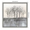 Amanti Art Trees at Dawn II Neutral by Silvia Vassileva Canvas Wall Art Print Framed 22-in. W x 22-in. H. - 3 of 4