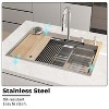 Famapy Stainless Steel Kitchen Sink with Multi-Accessories,Double Track/3-Mode Scalable Faucet/Highpressure Cup Rinser,All-In-One Cook+Clean Station - 4 of 4