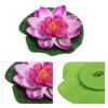 Unique Bargains Artificial Lotus Flower for Garden Ponds Pool Decor 3 Pcs - 3 of 4