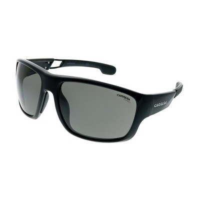 Carrera  807 M9 Unisex Rectangle Polarized Sunglasses Black 63mm