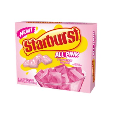 Starburst Gelatin, Strawberry, 3.94 OZ, 6 CT