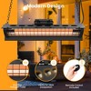 Wall-Mounted Electric Heater Hanging Patio with Light Ceiling Outdoor - 2 of 4