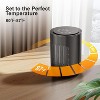 ZAFRO Space Heater, Portable Heater Electric Ceramic Fan Small Heaters Handle Indoor Use,Child Lock,Tip-Over & Overheat Protection - 3 of 4