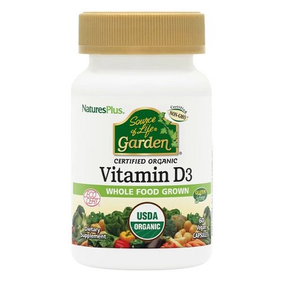 Source Of Life Garden Vitamin D3 by Nature's Plus  -  60 VegCap