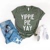 Simply Sage Market Yippie Pie Yay Short Sleeve Tee - XL - Army Green - 3 of 4