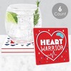 Big Dot of Happiness Happy Heartiversary - CHD Awareness Decorations - Drink Coasters - Set of 6 - 2 of 4