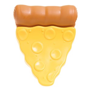 BARK Barkbuster Movie Night Tough Crust Pizza Dog Food Shaped Superchewer Toy - 1 of 4