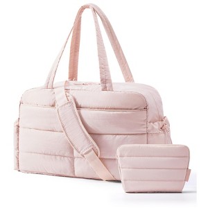 Gym Bag for Women with Toiletry Pouch, Lightweight Weekender Bags for Women with Wet Pocket Duffle Bag - 1 of 4