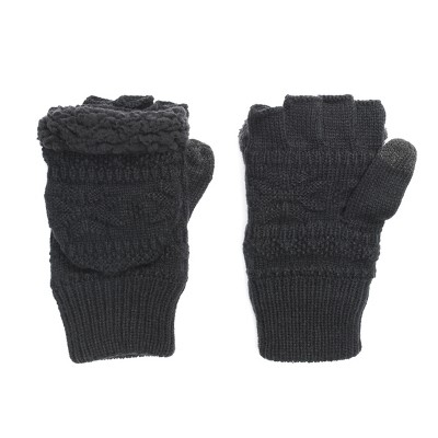 Muk Luks Men's Faux Fur Flip Mittens : Target