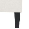 Sapphtopaz 28.25" Ottoman Bench, Ottoman Padded Seat Cushion, Wood Legs for Living Room, Bedroom - 2 of 4
