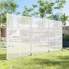 SpassWay 72"H 47"W Outdoor Metal Garden Trellis Privacy Screen Lattice Panel Indoor Room Divider - 3 of 4