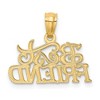 Black Bow Jewelry 14k Yellow Gold Best Friend Fancy Pendant, 19mm - 3 of 4