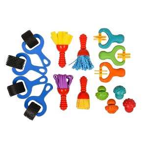 READY 2 LEARN Squish 'N' Roll Paint & Dough Tools, Set of 15 - 1 of 4