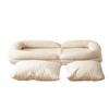 CAVINAS Cotton Sofa,Upholstered Triple Fold Down Sofa Bed for Living Room,Bedroom - 4 of 4