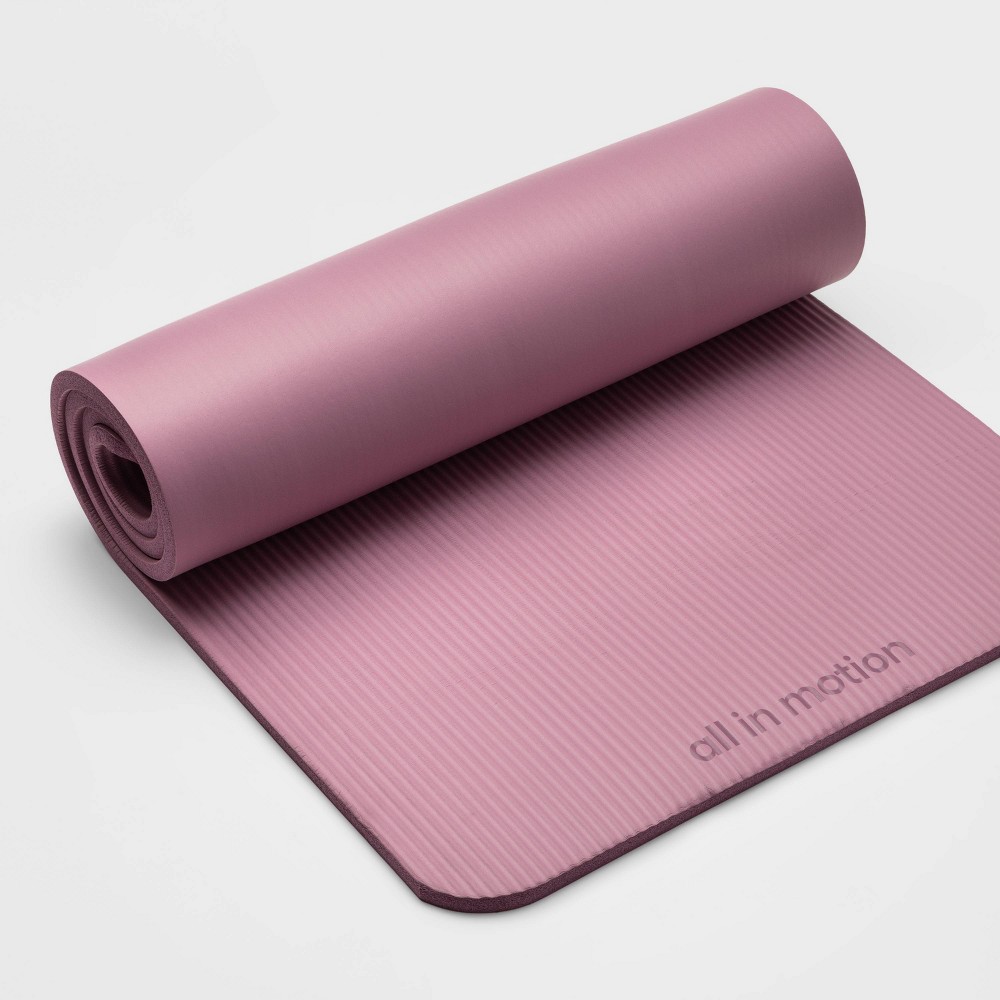 Photos - Yoga Fitness  Mat 15mm Chalk Violet - All In Motion™