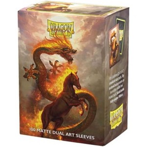 Dragon Shield | Matte Dual Art Sleeves | Fire Horse | 100 CT