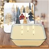 Courtside Market Christmas Chalet I 6.5x6.5 Artboard Lid & 20oz Candle Set - 4 of 4