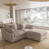 83" Cloud Couch Sectional for Living Room, Down Filled Modular Couch,L Shaped Sofas with Ottoman,Convertible Couch,Covers Washable&Replaceable - 2 of 4