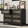ALEXOUN 6 Drawers Dresser,Rustic Farmhouse Style Wooden Dresser with Storage Cabinet and Metal Handles for Bedroom,Hallway, Entryway,Closet - 4 of 4