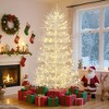 SKRAN 4 FT Aspen Fir Artificial Christmas Tree, Hinged Xmas Tree with 280 Snow Flocked Branch Tips, Holiday Coral Christmas Tree for Home Party Decor - 3 of 4