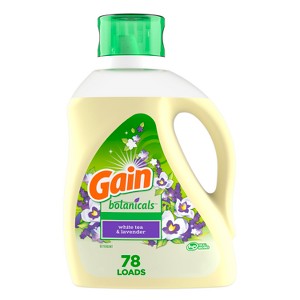 Gain Botanicals Plant Based White Tea & Lavender HE Compatible Liquid Laundry Detergent - 113 fl oz - 1 of 4