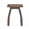 CAVINAS Patio End Side Table Weather Resistant, Acacia Wood Outdoor End Tables for Patio, Gray - 4 of 4