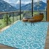 Outdoor Plastic Straw Rug Reversible Mats Indoor Outdoor Area Rug Carpet for Outside, RV, Deck, Picnic, Beach, Trailer, Camping - 4 of 4