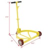55 Gallon Drum Dolly 1pk - 1200 lb Capacity Oil Barrel Drum Roller Cart - Low Profile Steel Oil Drum Caddy - 2 of 4
