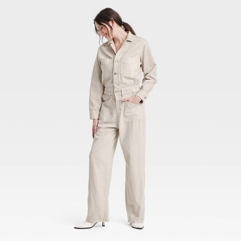 Women's Denim Baggy Jumpsuit - Universal Thread™ - image 1 of 3