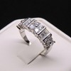 Gabriella Anniversary Band Ring  for Women CZ Sterling Silver Ginger Lyne Collection Size 11 - 3 of 4