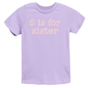 The Juniper Shop S Is For Sister Youth Short Sleeve Tee - 1 of 4