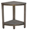 CoastalVogue® SnazzyCorner® 18" Teak Wood Corner Shower Bench with Shelf in Antique Gray Finish - Target Plus Gray 17"L x 12"D x 18"H - 2 of 4