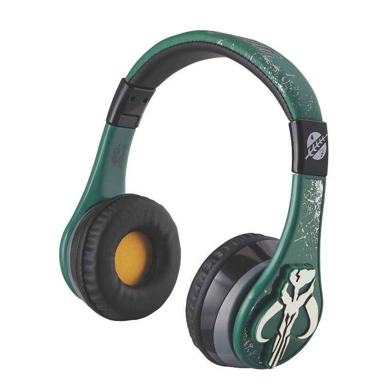 eKids Book of Boba Fett Bluetooth Headphones for Kids - Green (BB-B52.EXV22), 2 of 5