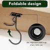 LunaLulinlk 2-Pack Self Adhesive Banana Hook, Metal Banana Hanger Hook,Under Cabinet Hook For Bananas Or Kitchen Items Black - 3 of 4