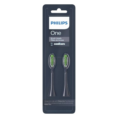 Philips One by Sonicare Replacement Electric Toothbrush Head - BH1022/04 -  Midnight - 2pk